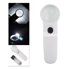 15x Çok Fonksiyonlu 2 Led Işıklı Taşınabilir El Büyüteç