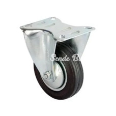 Servis Tekeri  Tablalı Siyah Sabit  Çap 150 Mm