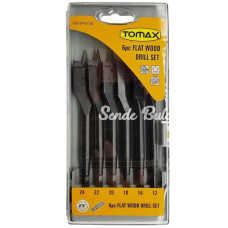 Yaprak Ahşap Matkap Ucu Takımı 1224 Mm  6 Parçalı