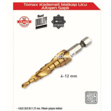 Kademeli Matkap Ucu 412 Mm Arası  Altıgen Saplı