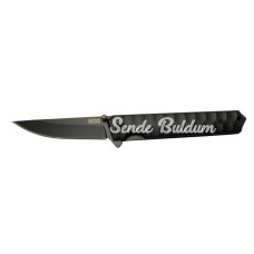 Sog  4010 Bk Siyah Kamp Çakı 21cm  Yarı Otomatik Metal Sap Kılıflı Kemerlikli