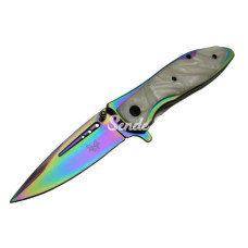 Da761 Çakı Renkli Sedef 20 Cm Manuel Kemerlikli