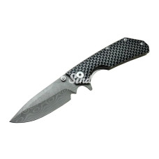 Damascus Dms 2 16 Gri Kamp Çakı 21cm Yarı Otomatik Kemerlikli Metal Sap