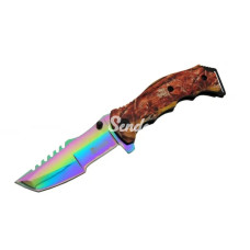 Tanto Fst 3039 A Tırtıklı Gökkuşağı Kamp Çakı 23 Cm  G10 Sap Yarı Otomatik