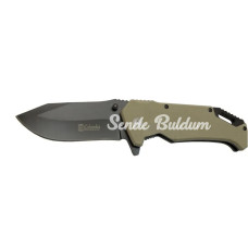 Fst4002b Gri Taktikal Kamp Çakı 20cm Yarı Otomatik Kemerlikli