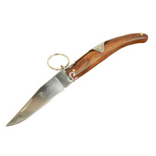 Okapi Gc2079b Kahverengi Kamp Çakı 19cm  Manuel Kemerlikli Ahşap Sap