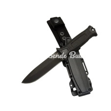 Tiger Tactical Htm 1041 A Siyah Outdoor / Survival Bıçak 27cm  Kauçuk Sap Kılıflı Kutulu