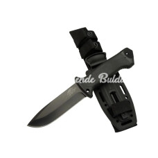Tiger Tactical Htm 3321 A Siyah Outdoor / Survival Bıçak 27cm  Kauçuk Sap Kılıflı Kutulu