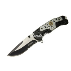 Mx10 Gri Testereli Outdoor Çakı 21 Cm  Otomatik Perçinli