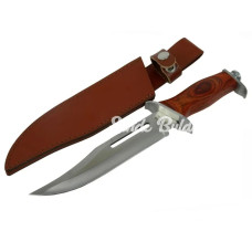 111 Rambo Bıçağı 32 Cm  Ahşap Metal Saplı Perçinli