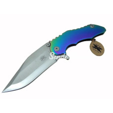 Gear Wl 9115 Outdoor Çakı 23 Cm  Metal Gökkuşağı Sap Otomatik Kılıflı
