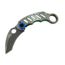 X05bl Gümüş Karambit 17 Cm  Metal Saplı Manuel