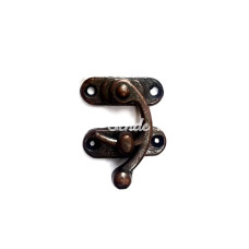 Yay Gözü Ahşap Kutu Klipsi  Küçük 28x33 Mm Antik 100 Adet