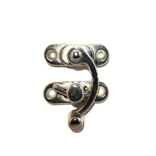 Yay Gözü Ahşap Kutu Klipsi  Küçük 28x33 Mm Nikel 100 Adet
