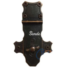 Dekoratif Anahtarlı Sandık Askısı  40x65mm Oksit 1 Adet