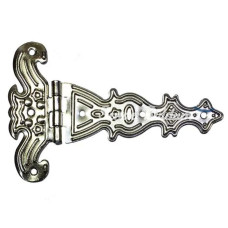 Dekoratif Sac Tek Kuyruklu Menteşe  69x102 Mm Büyük Nikel 100 Adet