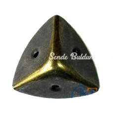 Dekoratif Kutu Sandık Köşesi  45x28 Mm Büyük Antik 100 Adet