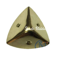 Dekoratif Kutu Sandık Köşesi  45x28 Mm Büyük Sarı 100 Adet