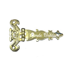 Dekoratif Sac Tek Kuyruklu Menteşe  40x68 Mm Küçük Sarı 100 Adet