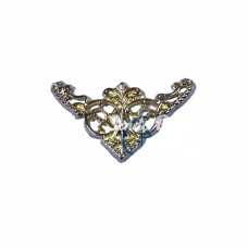 Dekoratif Köşe Süsü Köşelik  Küçük 19x34mm Sarı 100 Adet