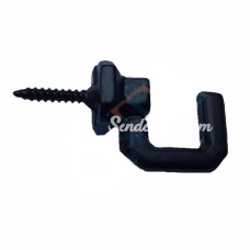 Vidalı Kanca Askı Büyük  15x23mm Siyah  100 Adet
