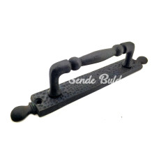 Antika Tarz Dekoratif Pirinç Misket Çekme Kapı Kolu  223x33 Mm Oksit
