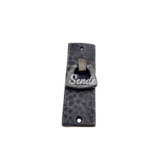 Antika Tarz Dekoratif Pirinç Dik Dövme Mobilya Kulbu  90x31 Mm Oksit