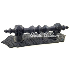 Antika Tarz Dekoratif Pirinç Ağır Kapı Çekme Kolu  280x65 Mm Oksit