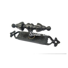 Antika Tarz Dekoratif Pirinç Burma Pencere Kolu  152x32 Mm Oksit