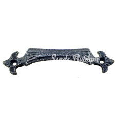 Antika Tarz Dekoratif Pirinç Lale Mobilya Kulbu  27x115 Mm Oksit