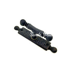 Antika Tarz Dekoratif Pirinç Misket Pencere Kolu  165x32 Mm Oksit