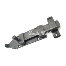 Antika Tarz Dekoratif Pirinç Yassı Kapı Sürgüsü  35x145 Mm Oksit