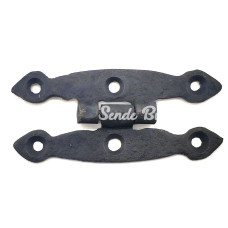 Antika Tarz Dekoratif Pirinç Dar Menteşe  75x39 Mm Oksit