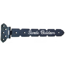 Antika Tarz Dekoratif Pirinç Kuyruklu Lama Menteşe  103x380 Mm Oksit