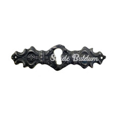 Antika Tarz Dekoratif Pirinç Anahtar Ağızlığı   28x104mm Oksit