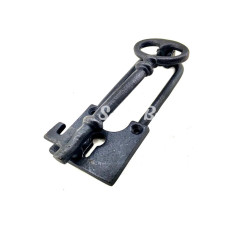 Antika Tarz Dekoratif Pirinç Anahtar Kapı Tokmağı Taktak  170x60mm Oksit