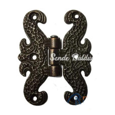 Zamak Kelebek Menteşe  Büyük 50x67mm Oksit 100 Adet