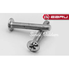 Yulak Yıldız Başlı Rysb Kulp Vidası Civata M4x50  500 Adet