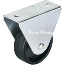 104  50 Mm Sabit Siyah Teker 4 Adet