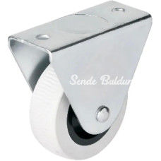 105  50 Mm Sabit Gri Pvc Teker 4 Adet