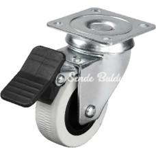 334  50x20 Mm Çift Bilyalı Tablalı Frenli Teker 4 Adet