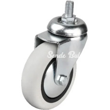 352  75x25 Mm Pvc Makaralı Vidalı Teker 4 Adet