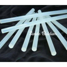 12x300mm Şeffaf Kalın Çubuk Silikon 1kg  Tamirat Ve Sızdırmazlık İçin En Kaliteli Silikon