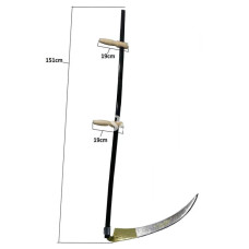 Komple Tırpan  Metal Saplı 6 Parça Set  Ahşap Elcik 70 Cm