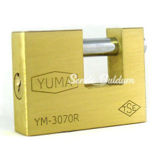 Kayar Milli Pirinç Asma Kilit 79 Mm  Yeni Tip