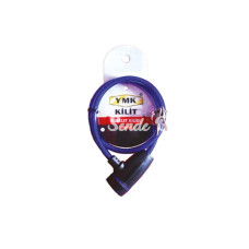 Eko Çelik Halatlı İzoleli Bisiklet Kilidi  8mm 65 Cm